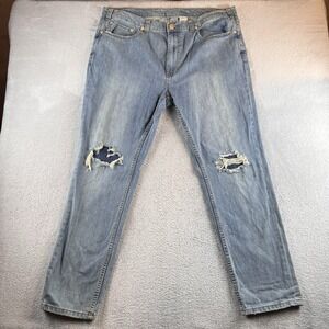 True Nation Wild Pride Jeans Mens 42x32 Blue Distressed